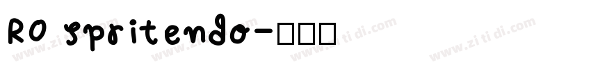 RO spritendo字体转换